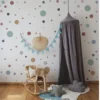 Wandsticker Polka Dots, 140 Stück