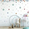 Wandsticker Polka Dots, 140 Stück