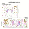 Unicorn and Star Wall Stickers, Removable Home Decor