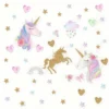 Unicorn and Star Wall Stickers, Removable Home Decor