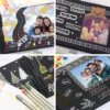 DIY Photo Album, Black, 29.5 × 21.0 × 3.4 cm