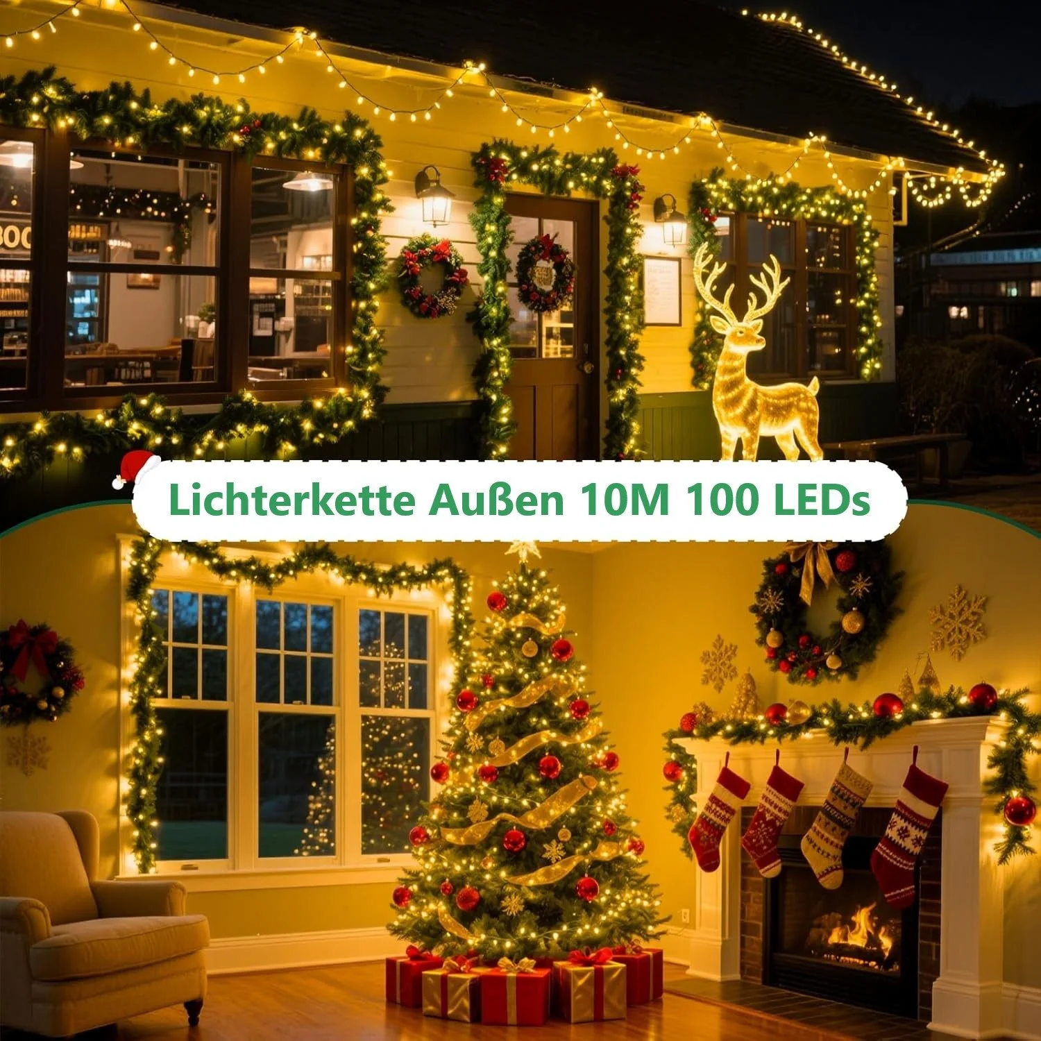 LED-Lichterkette 10 m, 100 LEDs