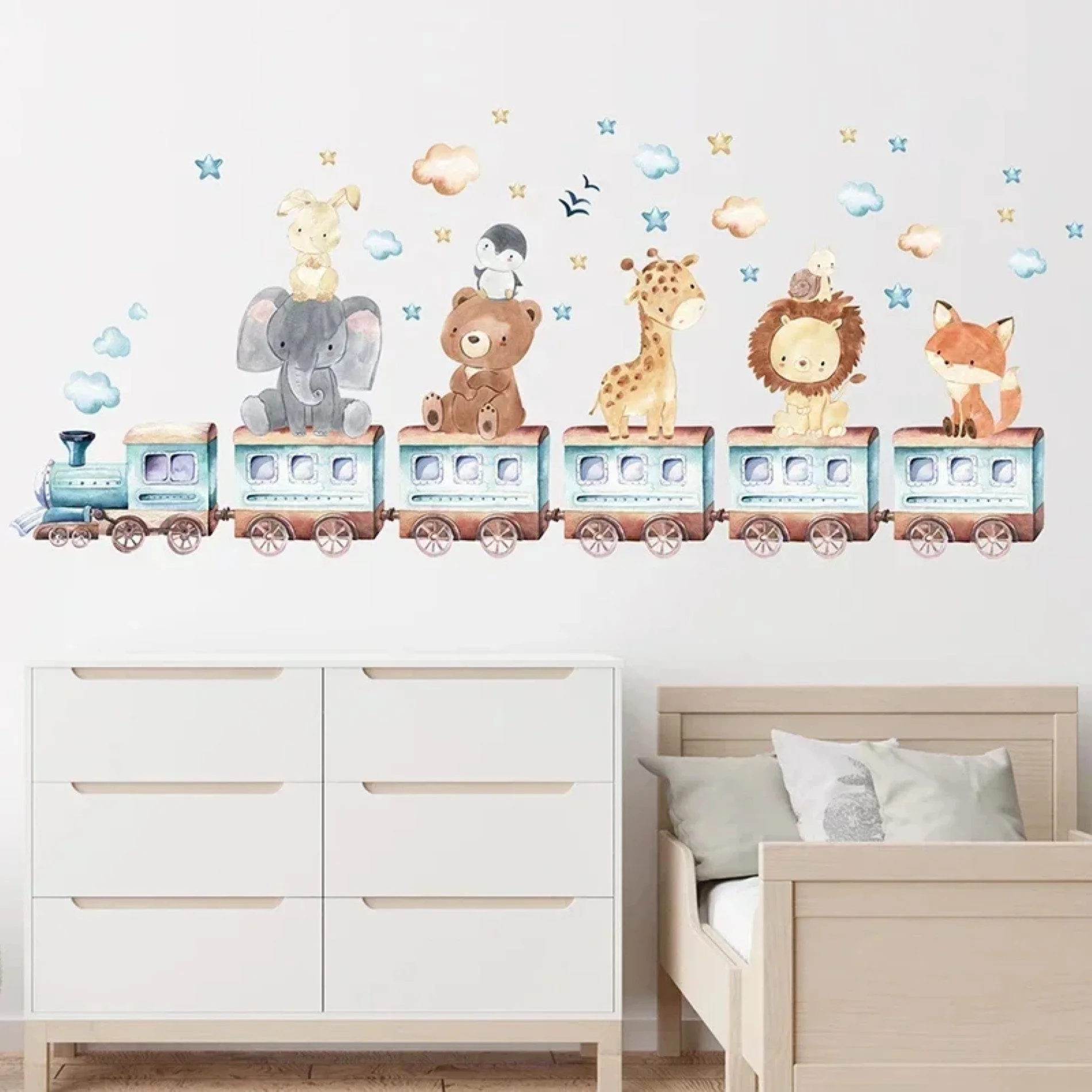 Wandsticker Tiere Wandsticker für Kinderzimmer Dekoration, Wandaufkleber