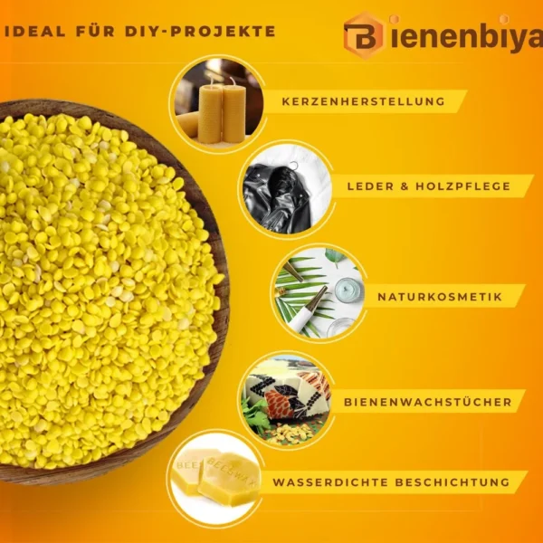 Beeswax Pellets, 400 g, 100% Beeswax