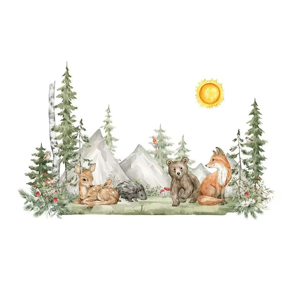 Woodland Animals Wall Stickers for Kids