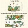 Dinosaur wall decal, wall sticker for children's room, removable dinosaur wall decal