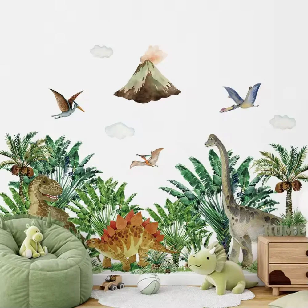 Dinosaur wall decal, wall sticker for children's room, removable dinosaur wall decal