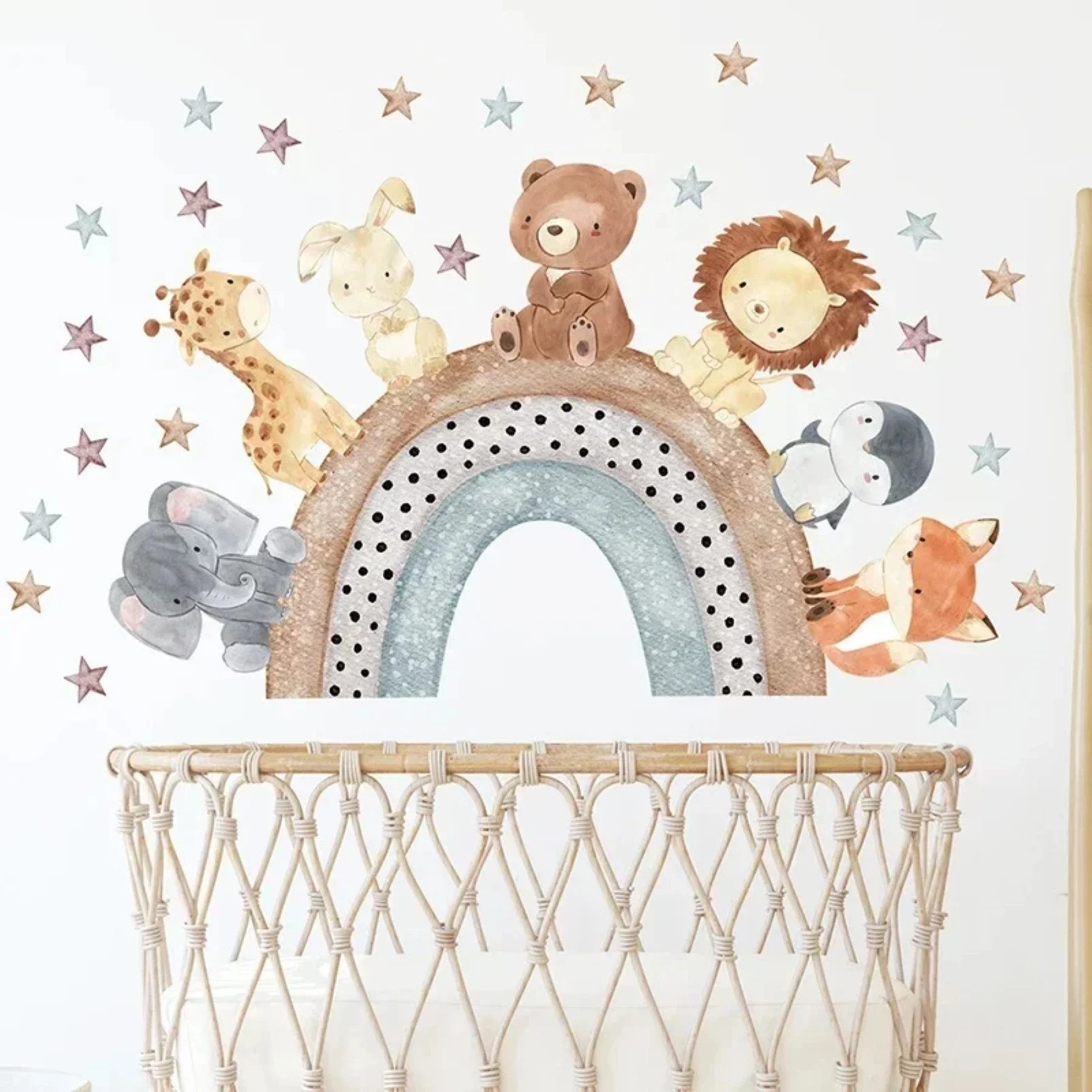 Wandsticker Tiere Wandsticker für Kinderzimmer Dekoration, Wandaufkleber