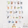 African Animals ABC Wall Stickers