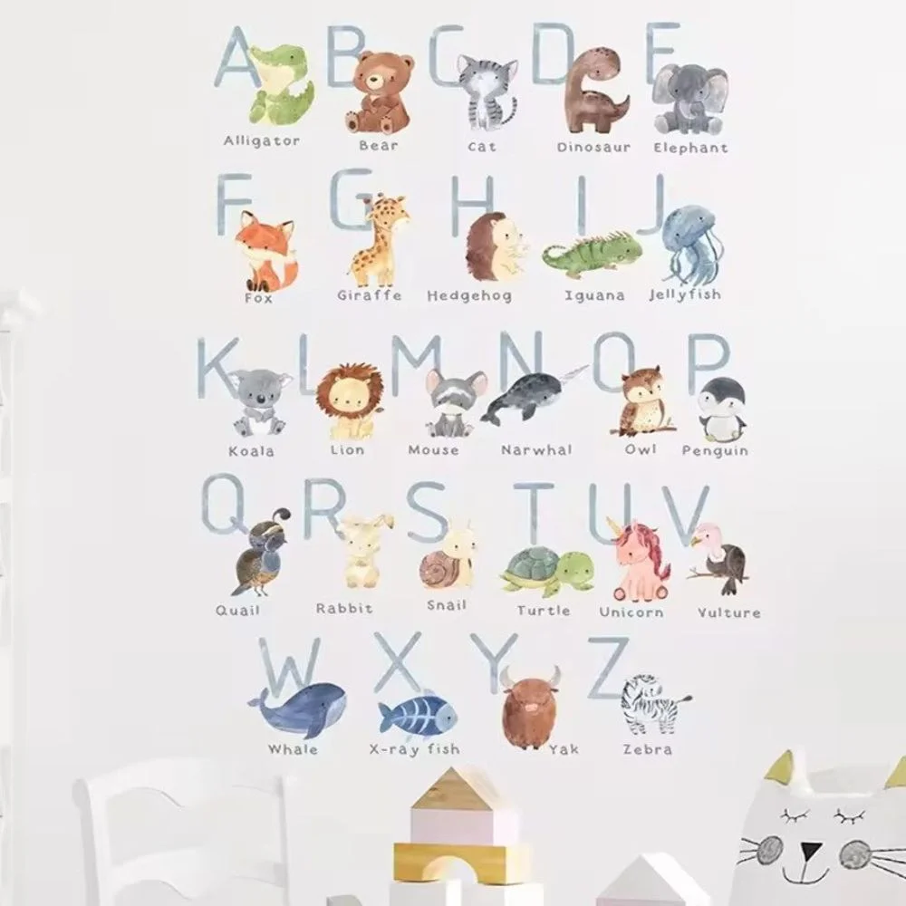 African Animals ABC Wall Stickers