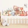 Wandsticker Süße Tier Wandsticker – Bären, Fuchs, Hase & Maus