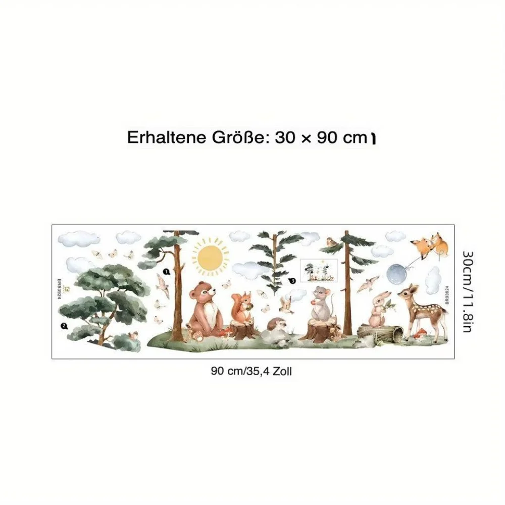 Wandsticker großer Baum im Wald