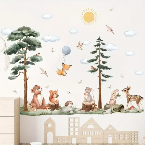 Wandsticker großer Baum im Wald