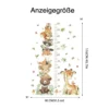 Height Chart Wall Stickers Animals