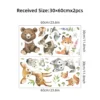 Brown Bear, Deer & Rabbit Wall Stickers (without Tree)