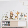 Brown Bear, Deer & Rabbit Wall Stickers (without Tree)