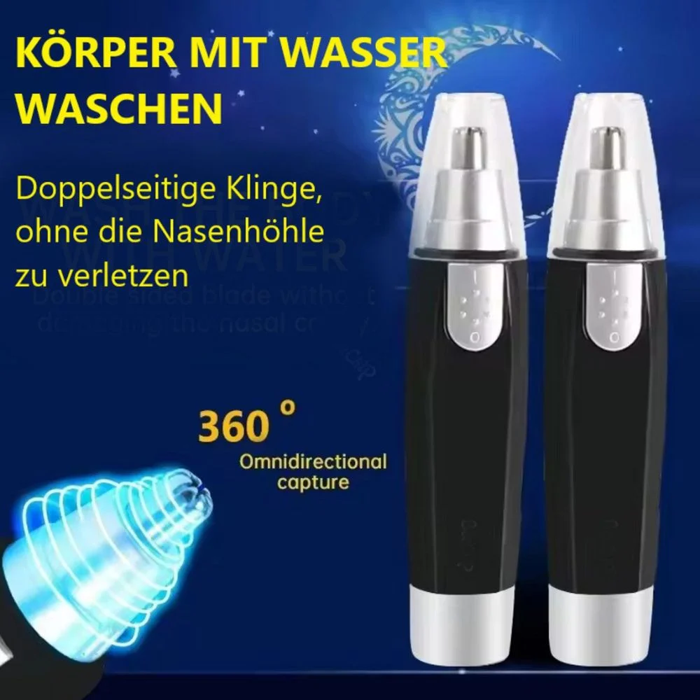 Electric Nose & Ear Hair Trimmer, Black