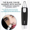 Electric Nose & Ear Hair Trimmer, Black