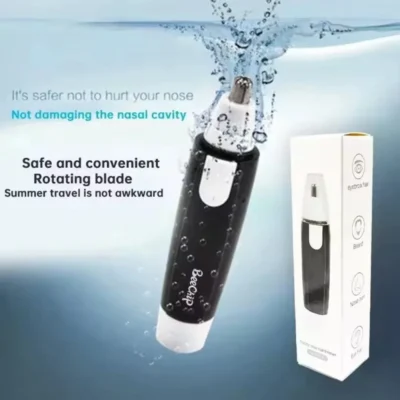 Electric Nose & Ear Hair Trimmer, Black