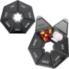 Pillendose Schwarz, 2er-Set