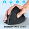 Vertikale Bluetooth-Maus Schwarz