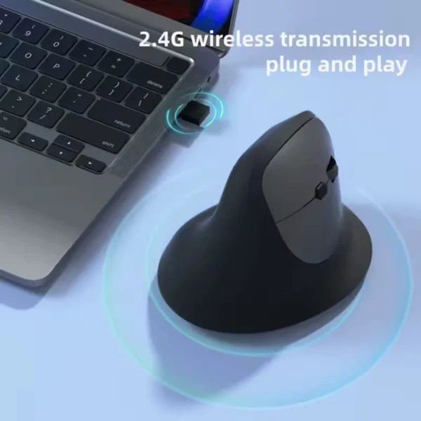 Vertikale Bluetooth-Maus Schwarz
