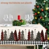 Christmas Tablecloth, Black & White