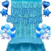 Blaue Geburtstagsdeko Set für Jungen mit Happy Birthday Girlande uvm.