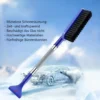 2-in-1 Snow Shovel & Ice Scraper with Brush, Blue, 62 cm