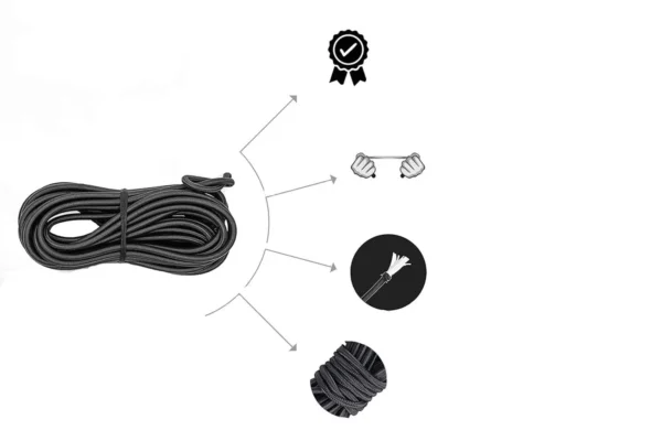 Bungee-Seil 4 mm × 10 m, elastisch