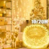 LED-Lichterkette 10 m mit 100 LEDs, warmweiß, wasserdicht