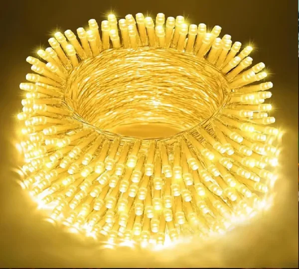 LED-Lichterkette 10 m mit 100 LEDs, warmweiß, wasserdicht