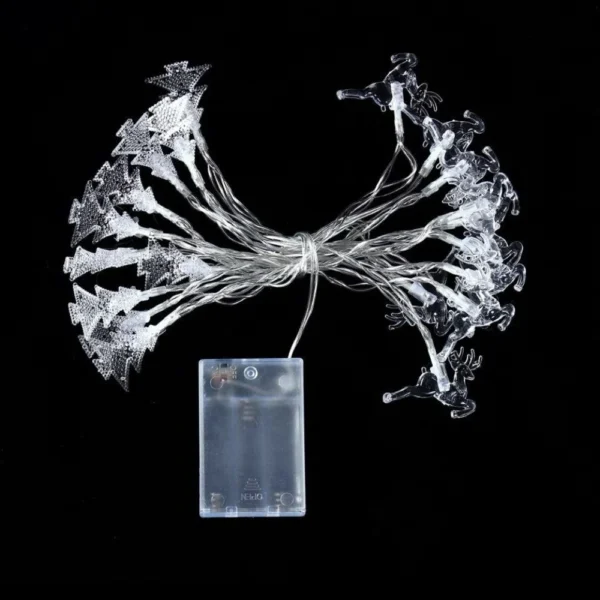 LED Fairy Lights Christmas Tree & Snowflakes, 100 LEDs