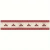 Montegoni Christmas Table Runner with Reindeer Motif – Polyester, Washable