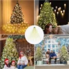 Weihnachtsbaum-Lichterkette Wasserfall, 9 Stränge, warmweiß, 2 m