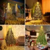 Weihnachtsbaum-Lichterkette Wasserfall, 9 Stränge, warmweiß, 2 m