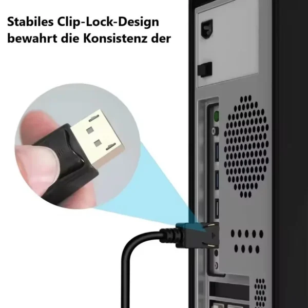 DisplayPort-auf-HDMI-Adapter 4K, 1,8 m Kabel
