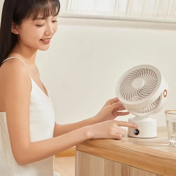 Tischventilator Weiß