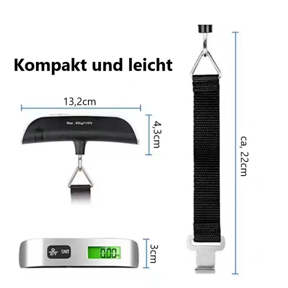 Kofferwaage Digitale LCD Kofferwaage 110lb/50kg