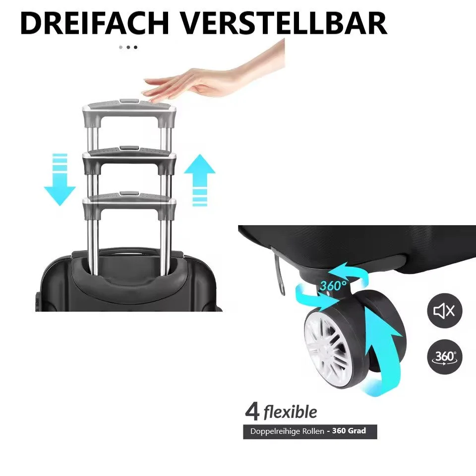 Reisekoffer-Set, 3-teilig