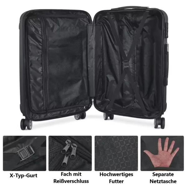 Reisekoffer-Set, 3-teilig