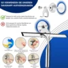 Stainless Steel Shower Squeegee with Wall Holder, No Drilling