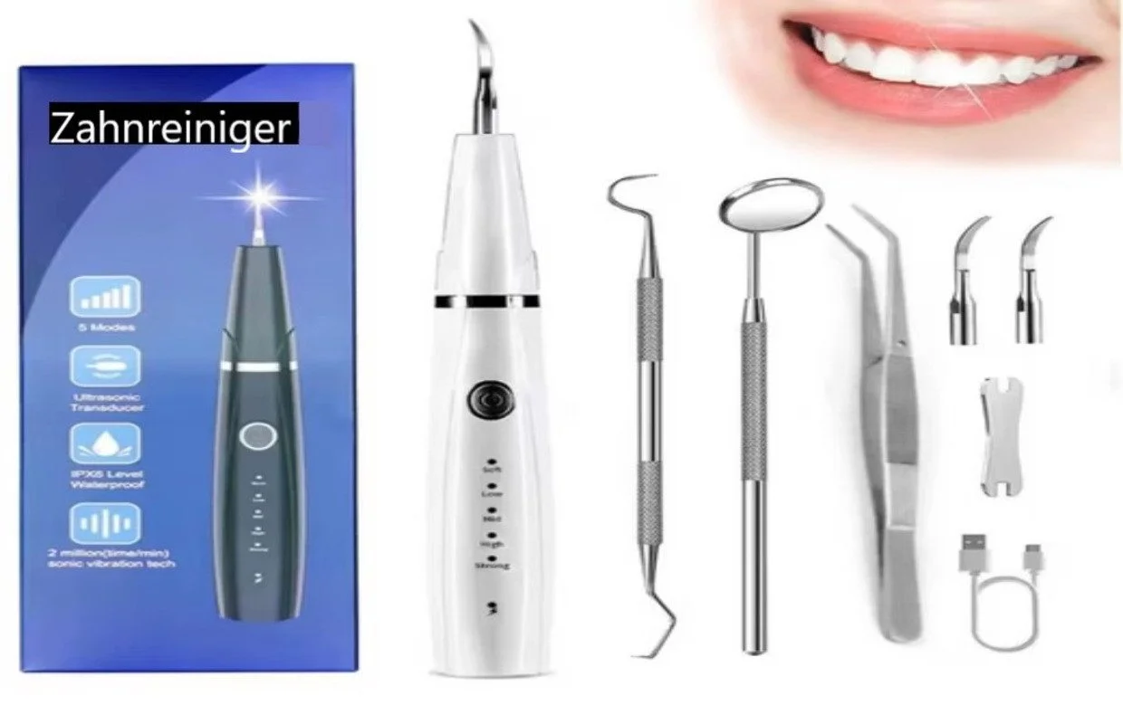 Ultrasonic Dental Cleaning Set with Attachments