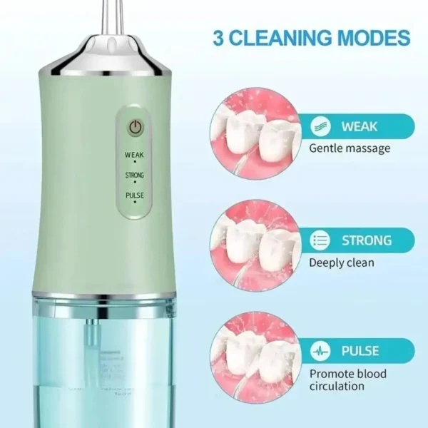 Electric Water Flosser, 220 ml, Green