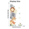Wandsticker Elefant, Giraffe & Hase – Hochformat