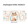 Wandtattoo Kinder Tier Wandsticker Dekoration
