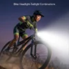 Bicycle Front Light, 30 Lux LED Bicycle Lamp, Battery Operated Bicycle Light