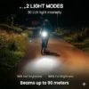 Bicycle Front Light, 30 Lux LED Bicycle Lamp, Battery Operated Bicycle Light