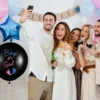 Aufblasbares Partyzubehör 2 Stück XXL Gender Reveal Deko