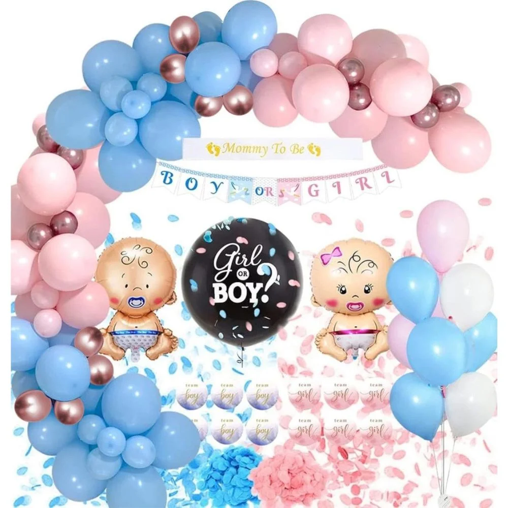 Gender Reveal Party Set, Pink & Blue